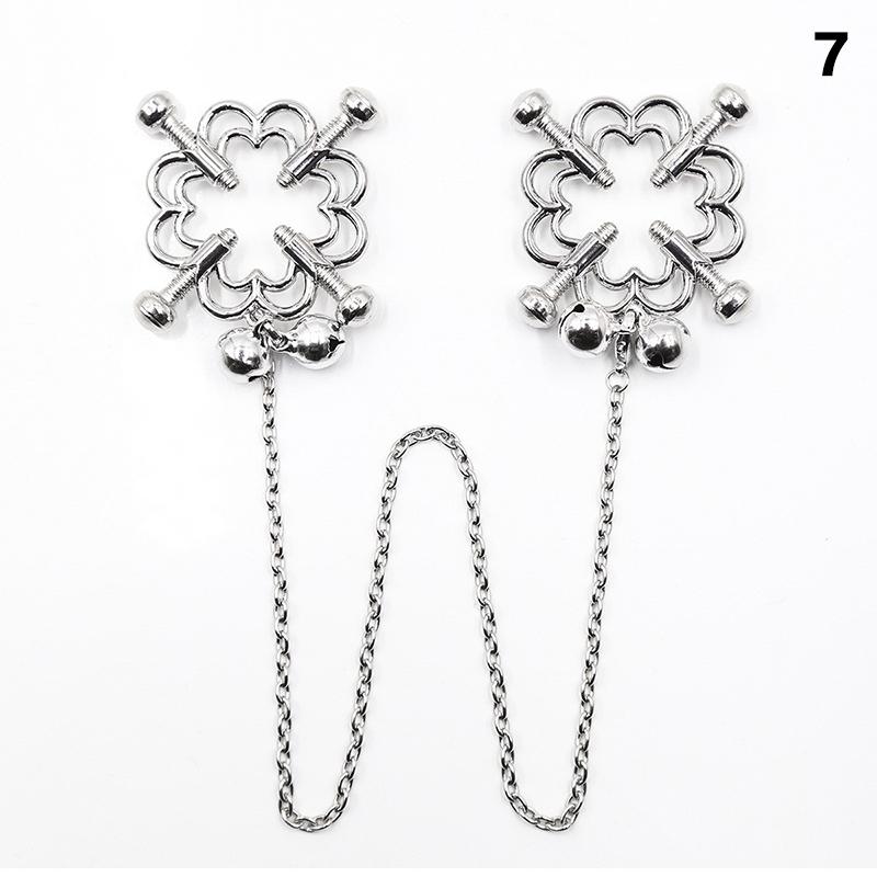 Butterfly Style For Couples Stainless Steel Metal Chain Nipple Milk Clips Breast Clip Sex Slaves Nipple Clamps Sex Toys