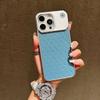 New Diamond Grid Plating Soft TPU Bumper Phone Case For iPhone 17 Pro Max 15 14 16 Pro Max Plus Air Back Cover With Aromatherapy