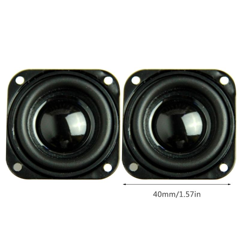 Upgraded 40mm 1.5" Full Ranges Speakers DIY Sound Mini Speakers 4Ohm Internal Magnetic Speaker for Home Theater Durable