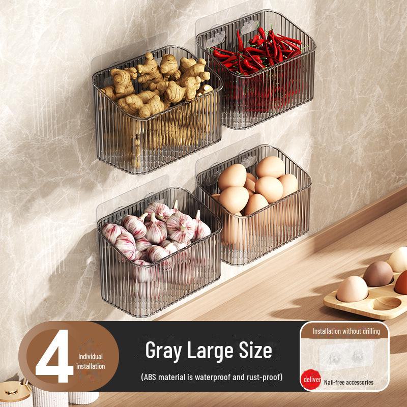 

Настенная многофункциональная корзина для хранения вещей для кухни и ванной комнаты
