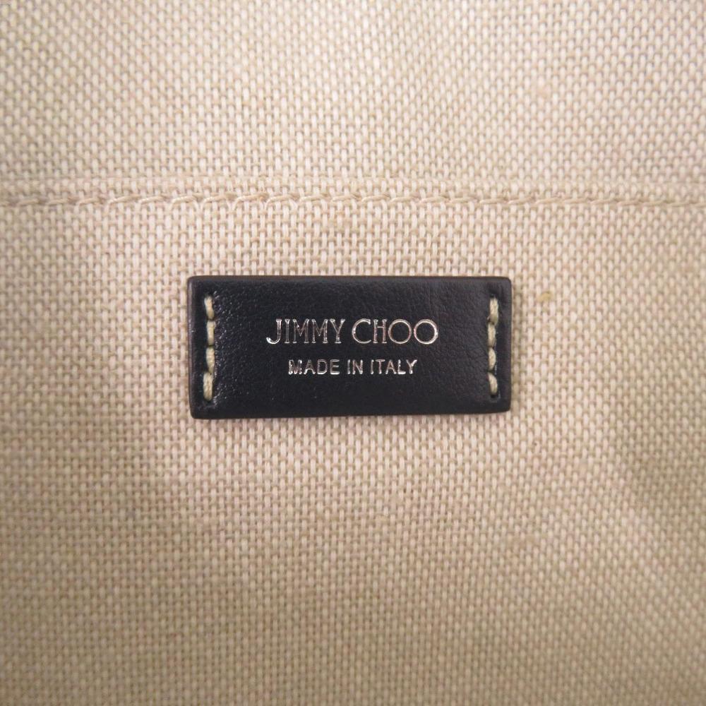 Used AUTHENTIC JIMMY CHOO Body Bag Waist Pouch Blue Denim