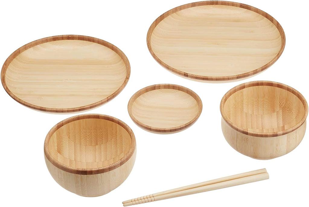 First Meal Made In Natural Dishwasher Modern Type Agney 6-piece Set, Japan, Bamboo, Safe,