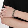 Vintage Viking Rune Texture Bracelet Nordic Mythical Triangle Personalized Men's Stainless Steel C-shaped Handpiece