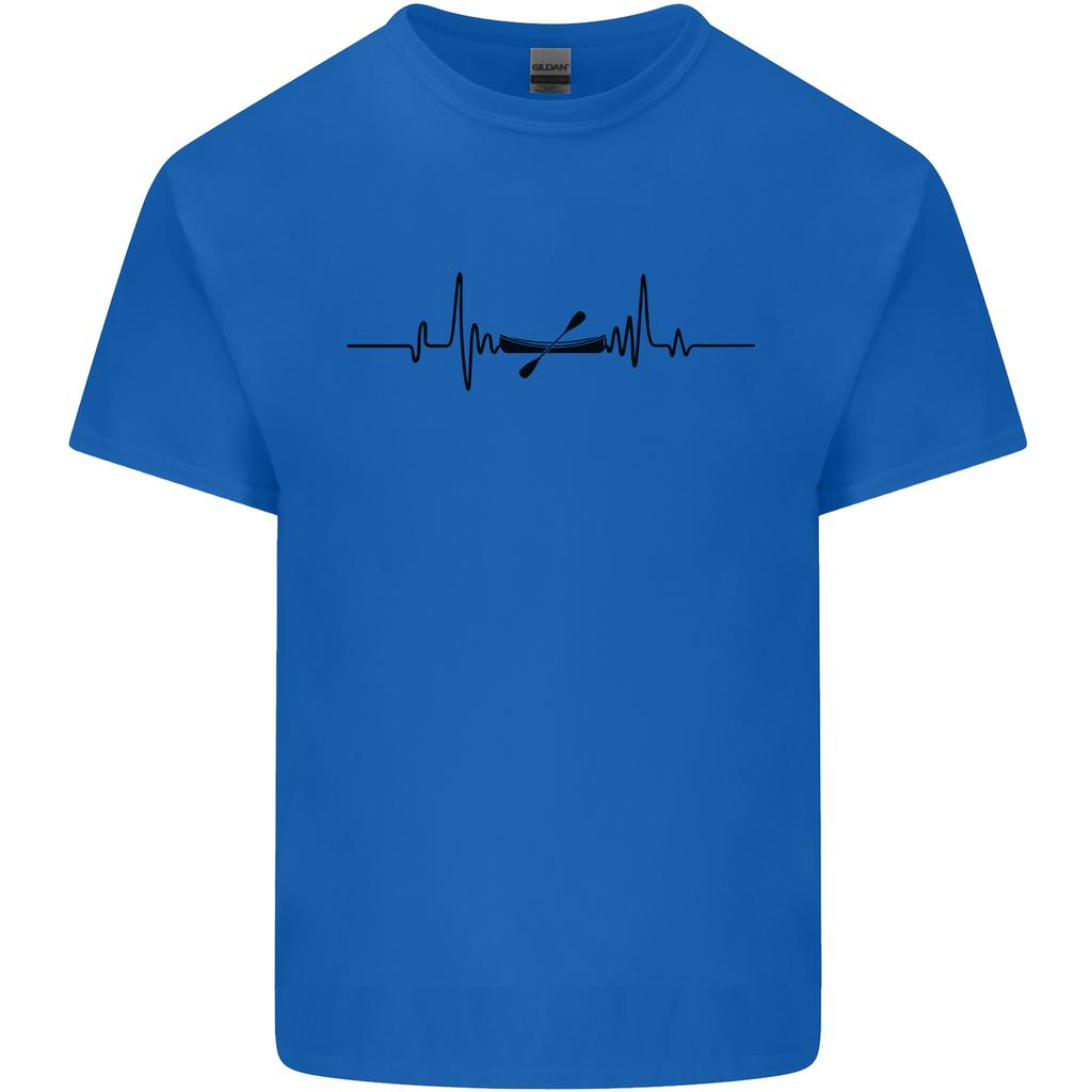 Kayak ECG Kayaking Heart Pulse Unisexs Light Cotton TShirt