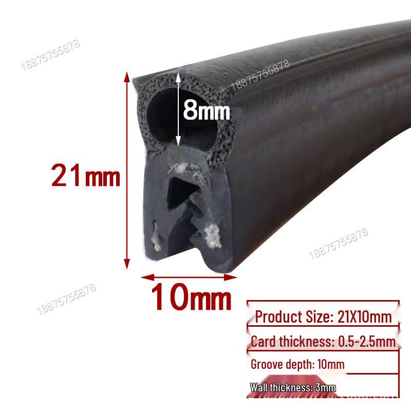 U-Shaped Rubber Seal Strip: Waterproof, Dustproof, Anti-Collision for Cabinets and Car Doors