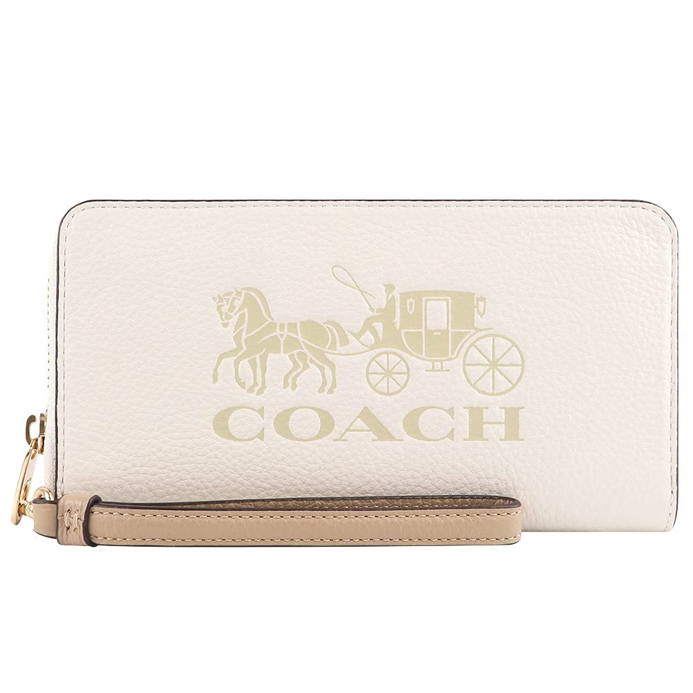

Long wallet C3548 with strap round zip ladies chalk vanilla [Coach] (IMSQQ cream) [item]