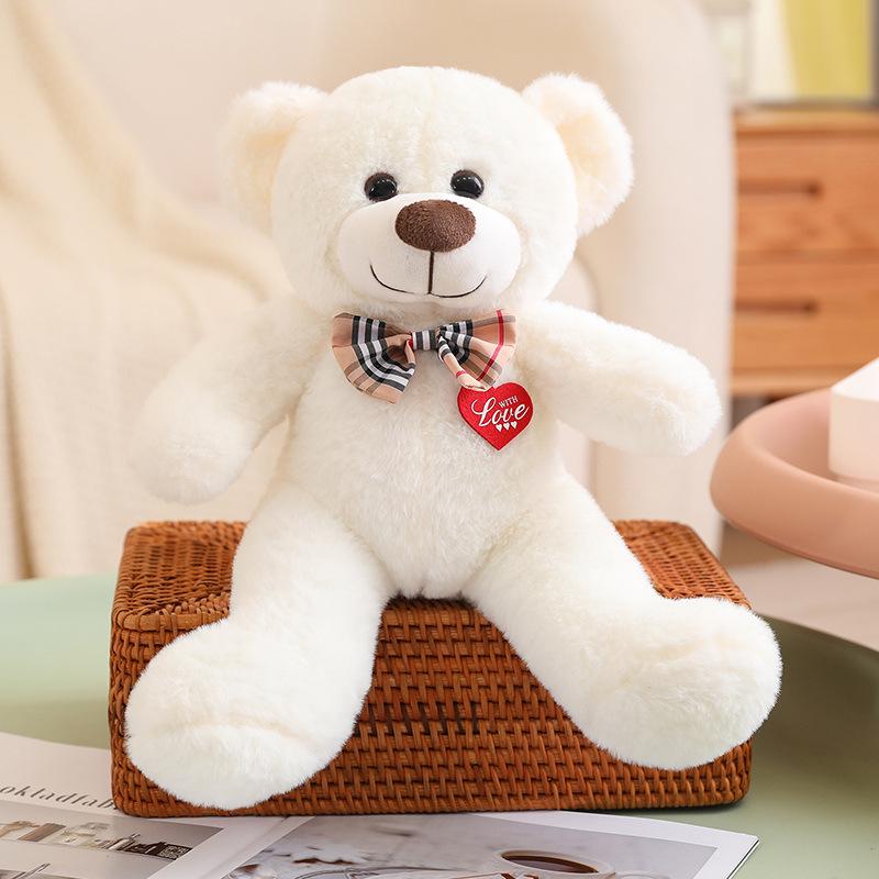 Bow Tie Heart Teddy Bear Plush Toy - Creative Valentine's Gift for Her