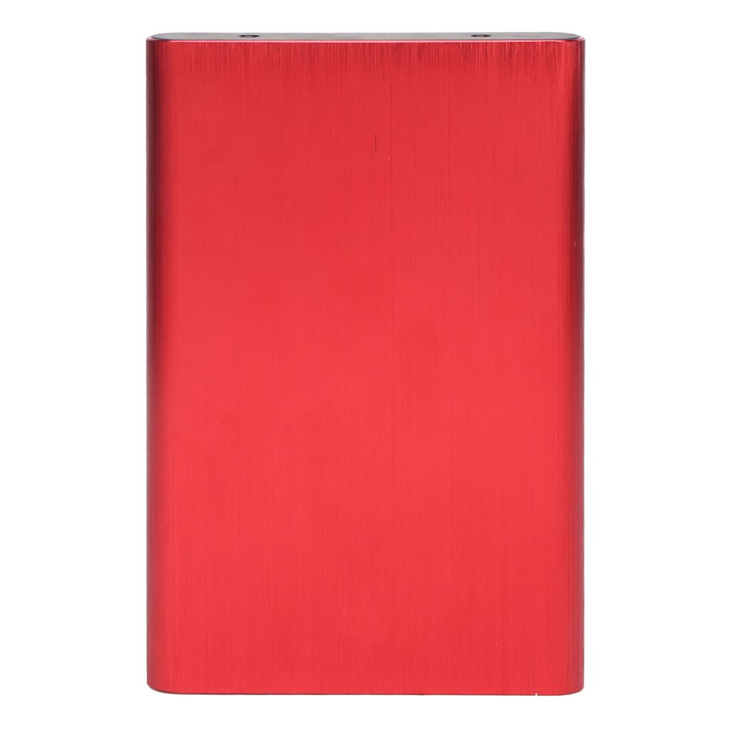 2.5 Inch SATA HDD Enclosure Type C 10Gbps High Speed Portable Hard Drive Case with LED Indicator Red  (Not Inclube Hard