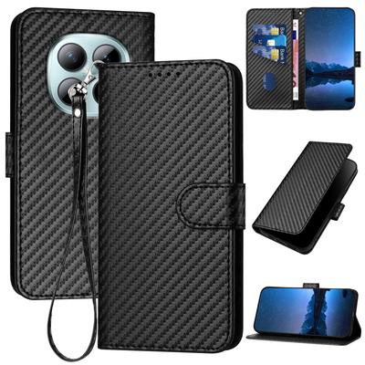 Wallet Flip Carbon Fiber Leather Phone Case On For Redmi Note 15 14 13 12 11 Pro Plus 5G 4G 12S 11S Magnetic Cover Etui