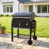 Charcoal Grill, with Height-Adjustable Coal Pan - Black