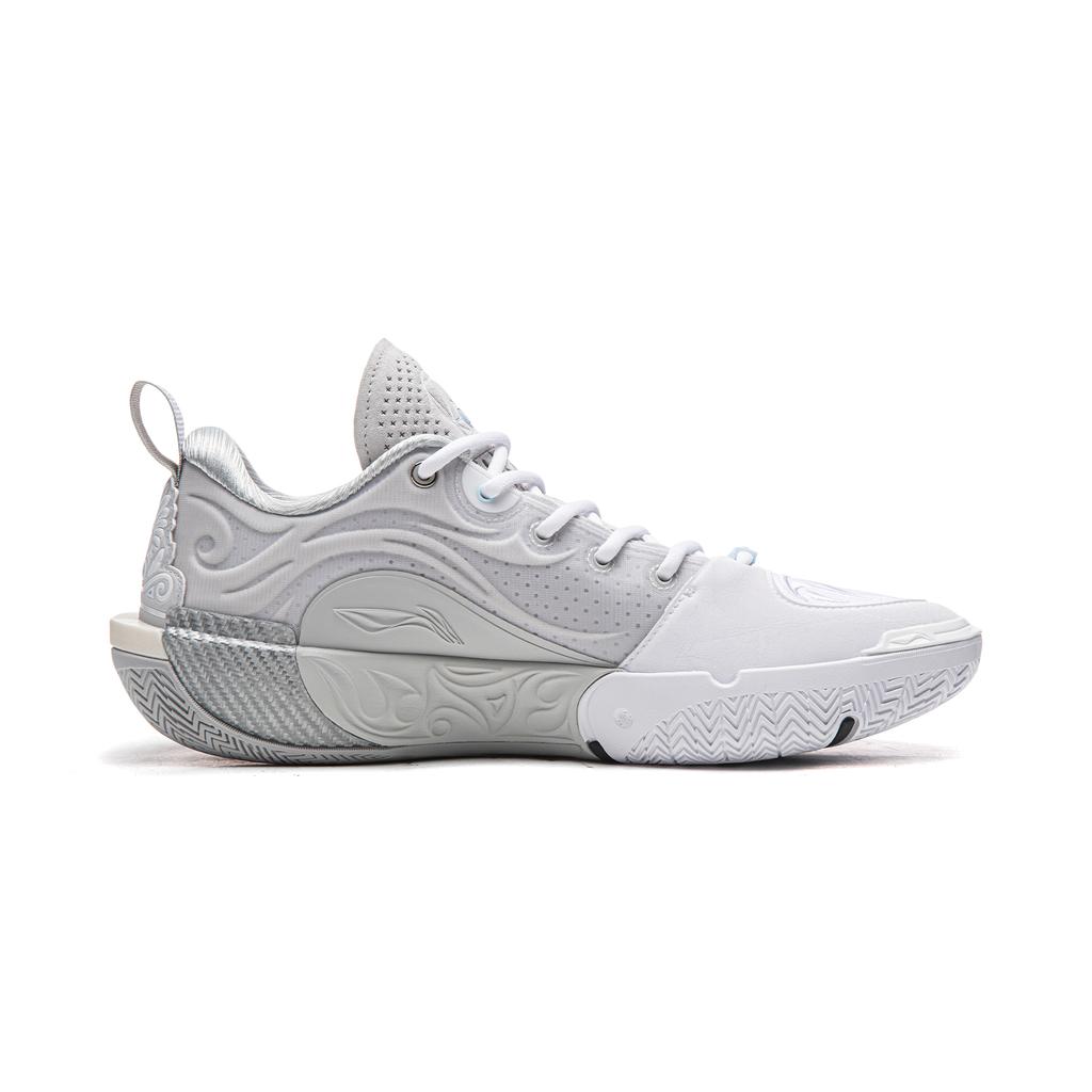 Li Ning WOW12 Amortiguación Antideslizante Resistente a la Abrasión Transpirable Rebote Agarre Caña Baja Zapatillas de Baloncesto para Hombre ABAV085-11