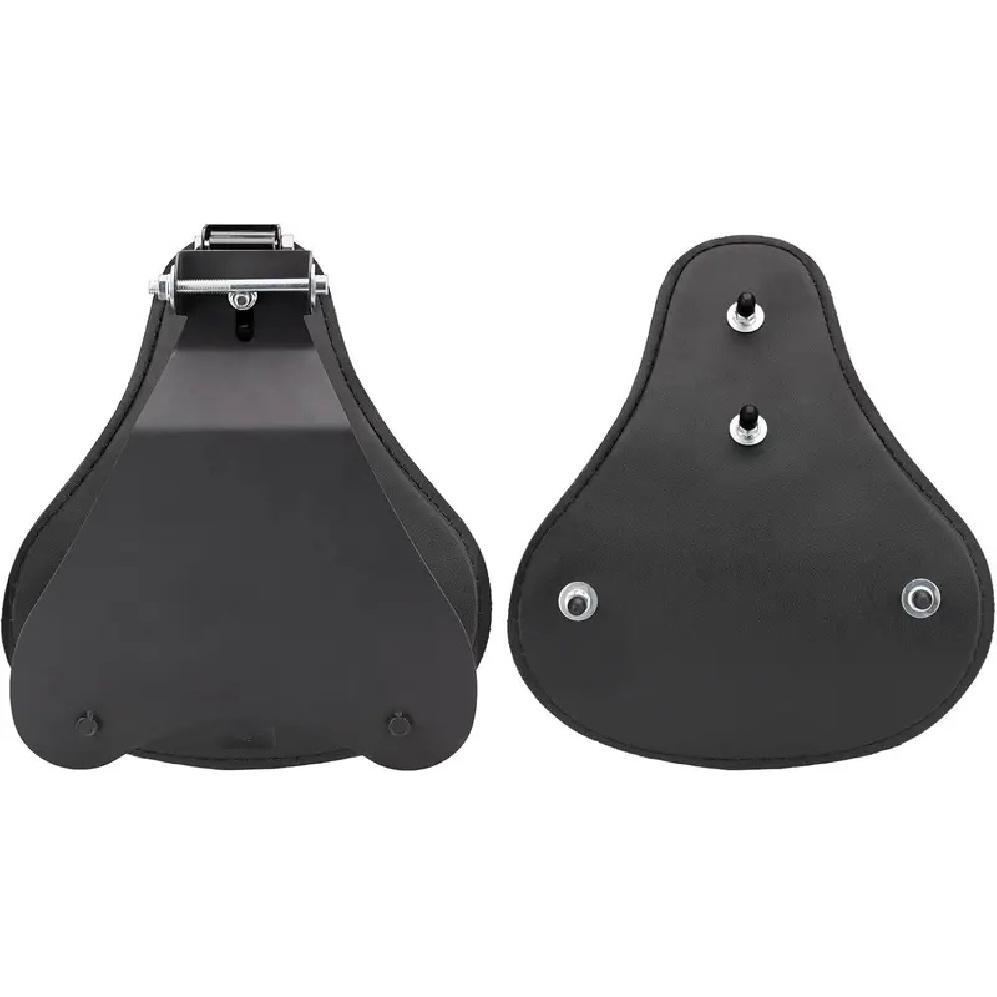 Motorcycle Drive Seat Bobber Solo Seat with Spring Base Mounting Bracket Kit Replacement for Harley Davidson Sportster XL 883 12