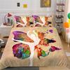 Shopify Polyester Bedding Two Three Piece Digital Printing Dance Silhouette