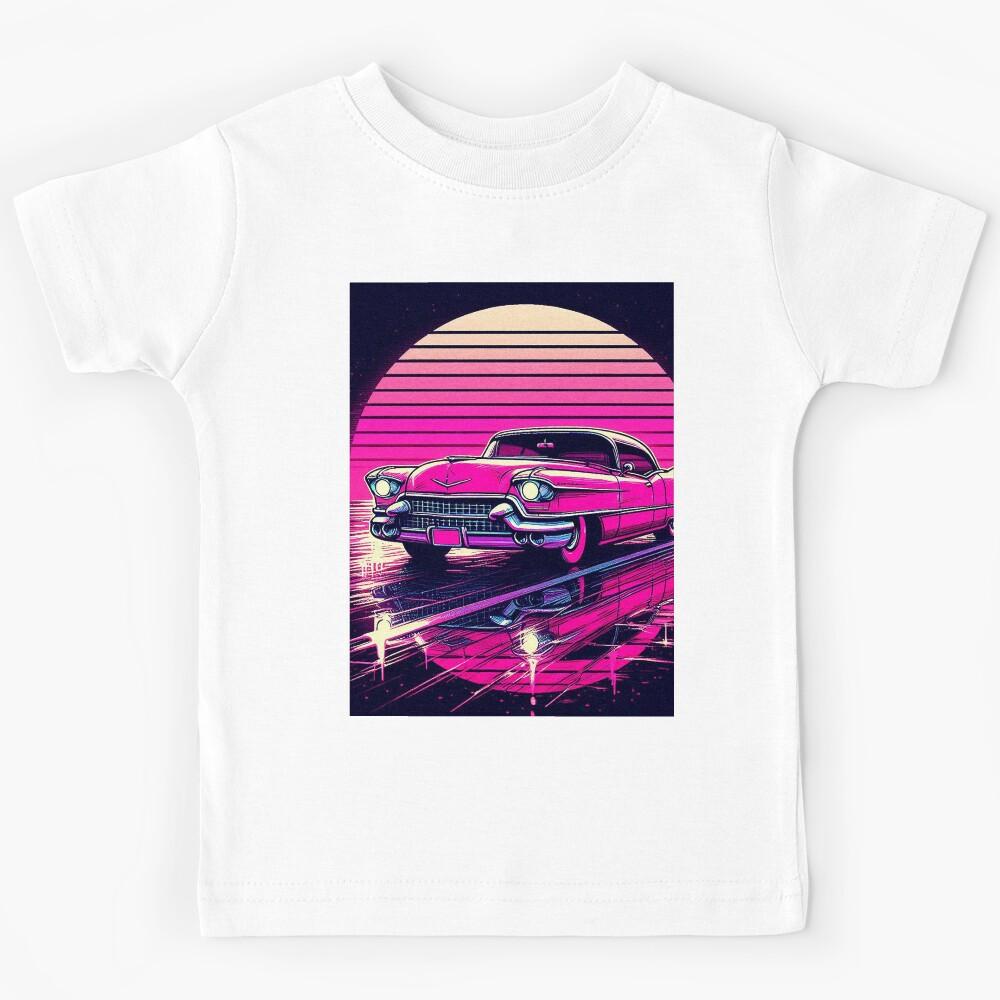 The Art of the Pink Cadillac: A Retro Tribute Kids T-Shirt 160