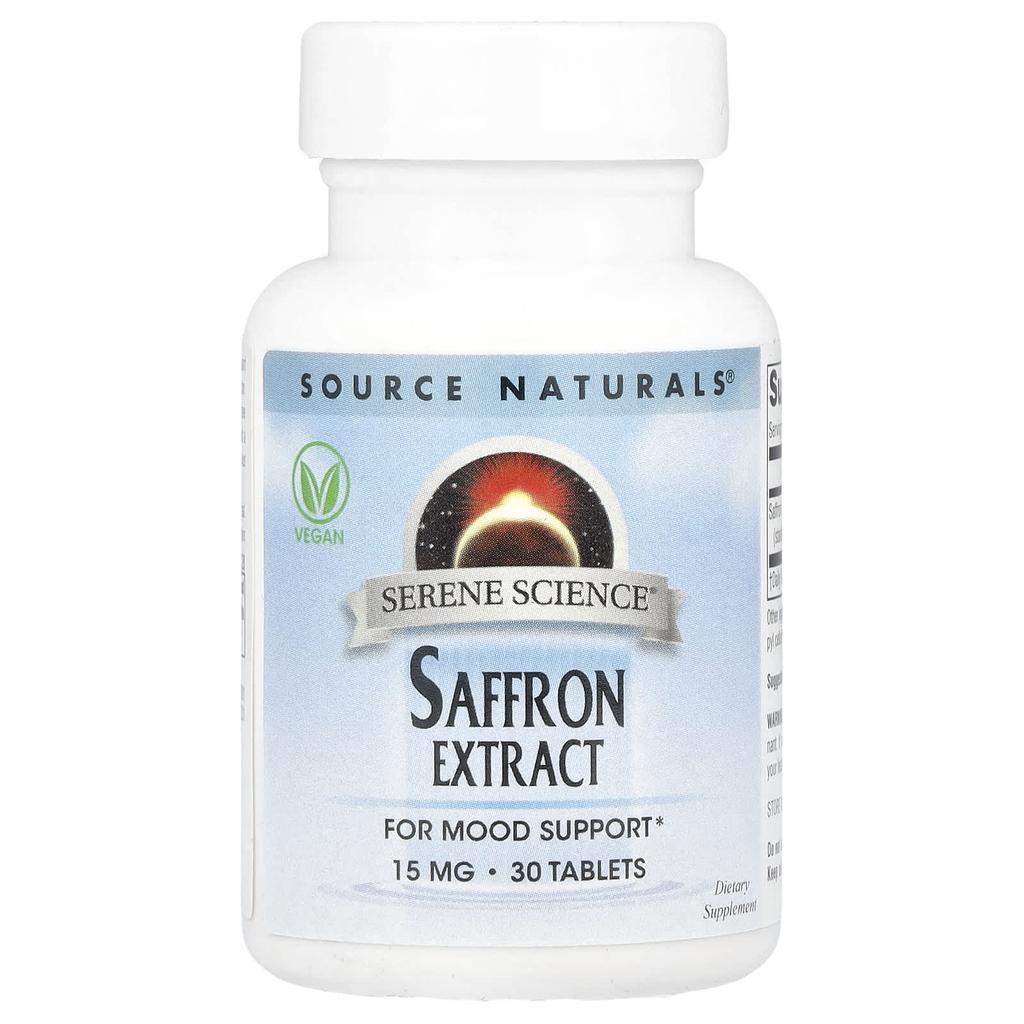 Ekstrakt z szafranu, 15 mg, 30 tabletek