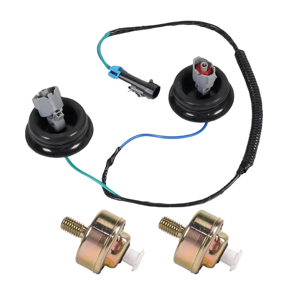 Dual Knock Sensors with Wiring Harness Kit 12601822 12589867 Dual Knock Sensors & Wire Harness Replacement for GM LS1 LQ4 LQ9 4.8L 5.3L 5.7L 6.0L