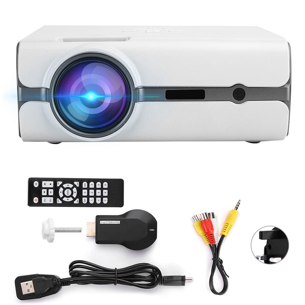 UHAPPY U45 Mini-Heimprojektor mit kabelloser WLAN-Verbindung und tragbarer Bildschirmauflösung für 720p und 1080p