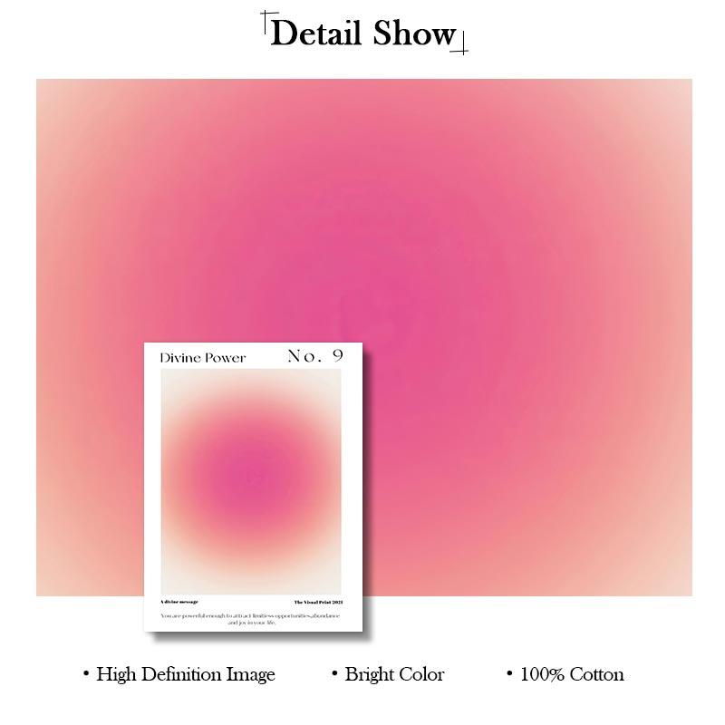 Abstrakt Gradient Aura Väggkonstaffisch Gudomlig Andlig Canvas Målning Nordiskt Galleri Tryck Estetisk bild Vardagsrumsdekoration