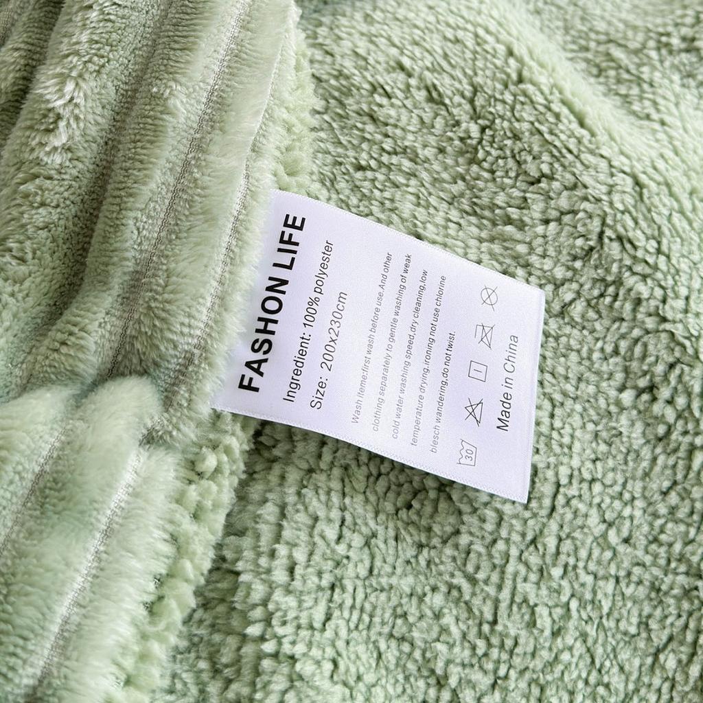 Manta de Lã de Cordeiro de Camada Dupla, Extra Grossa, para o Escritório, Salas com Ar Condicionado e Sofás; Manta de Sesta