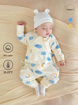 Body de Algodón Puro para Bebé - Mono de Monje para Recién Nacidos para Todas las Estaciones (0-3 meses)