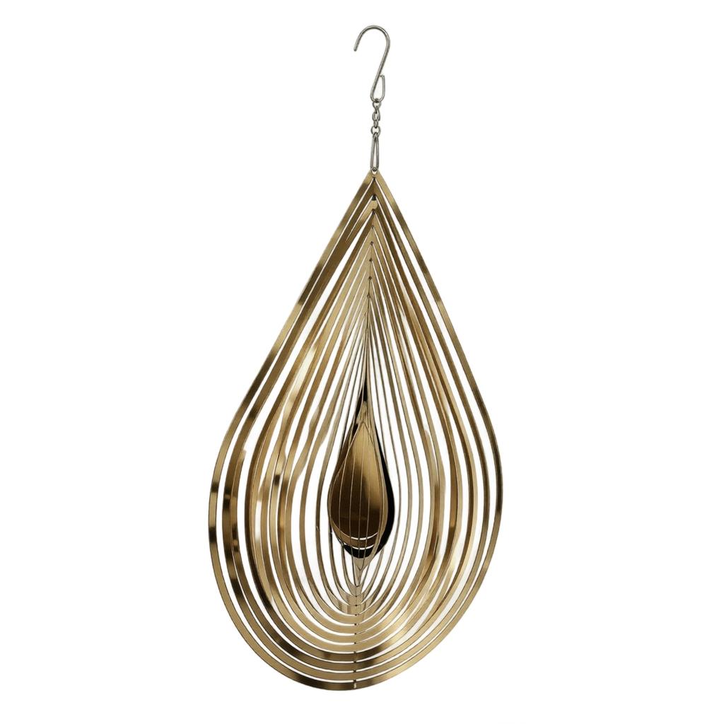 Metall-Windspiel für den Außenbereich, hängende Gartendekoration, Edelstahl-Terrassen-Hof-Ornament mit Haken für den Innen- und Außenbereich, Kreatives Geschenk