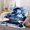 Customiz Name Personality Top Gun Maverick Blanket Soft &Warm Sofa Office Bed Travel Lunch Break Blanket, Gift Suitable All Seasons