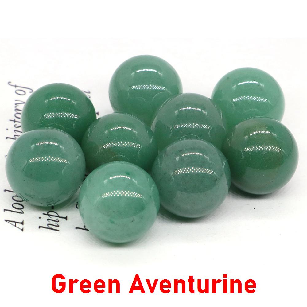 16mm Mini Runde Kristallkugel Loses Set Natürlicher Taschenstein Energie Exemplar Quarz Globus Chakra Kugel Perlen Dekoration