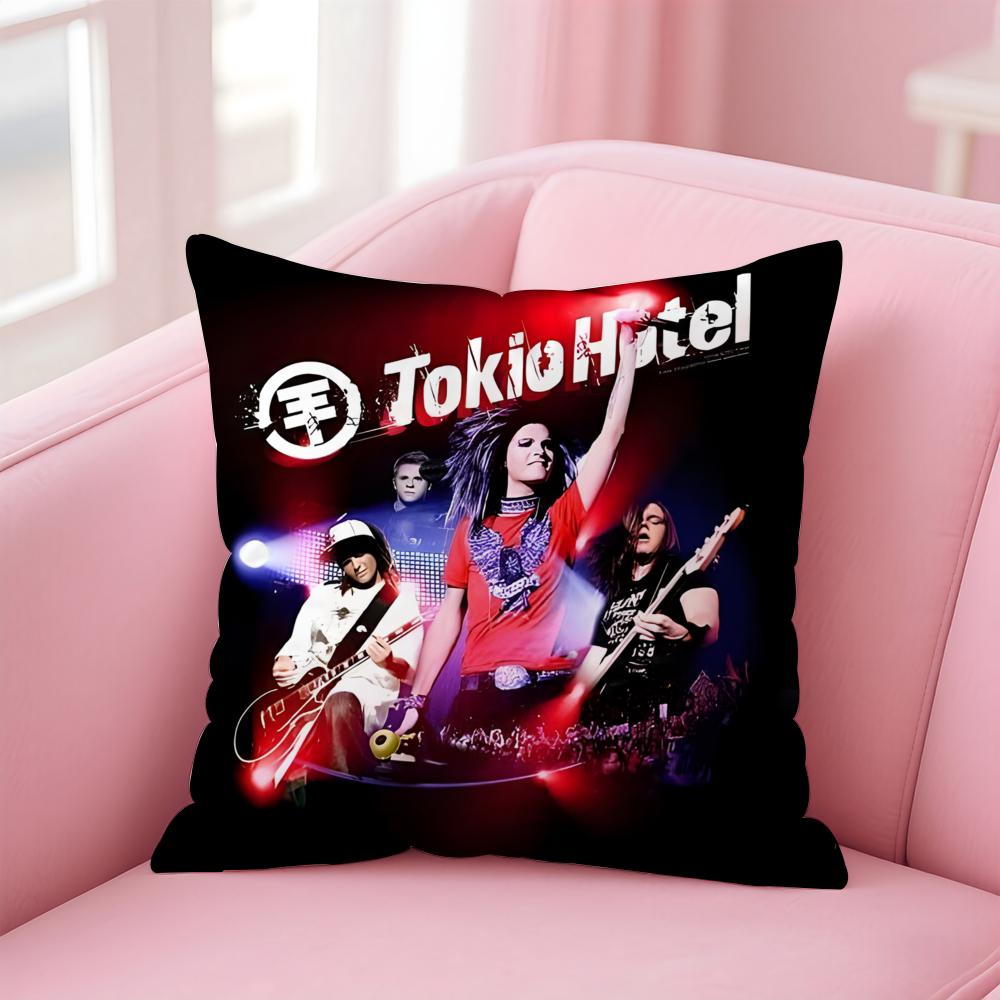 Band T-Tokio H-Hotel Cushion Cover Comfortable Reversible Pillow Cover Ideal for Car Sofa Bedroom & Beyond