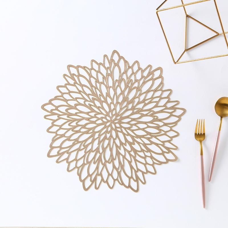 Placemat for Dining Silicone Pad Stand Mug Table Coasters Plant PVC Cup Coffee Table Mats Kitchen Home Decor Drink Coaster