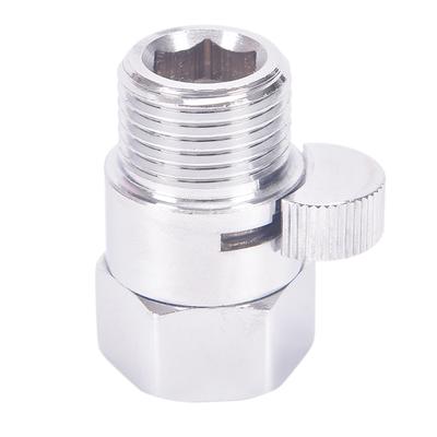 Full Brass G1/2" Flow Quick Control Shut-Off Valve Shower Head Hand Water Saver