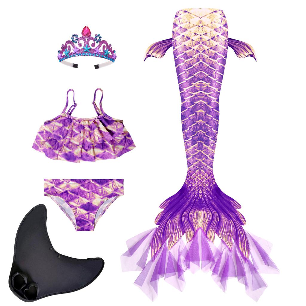 Girls Mermaid Swimsuit Children's Mermaid Tail Mermaid Swimsuit Set Bikini Set 2025 New