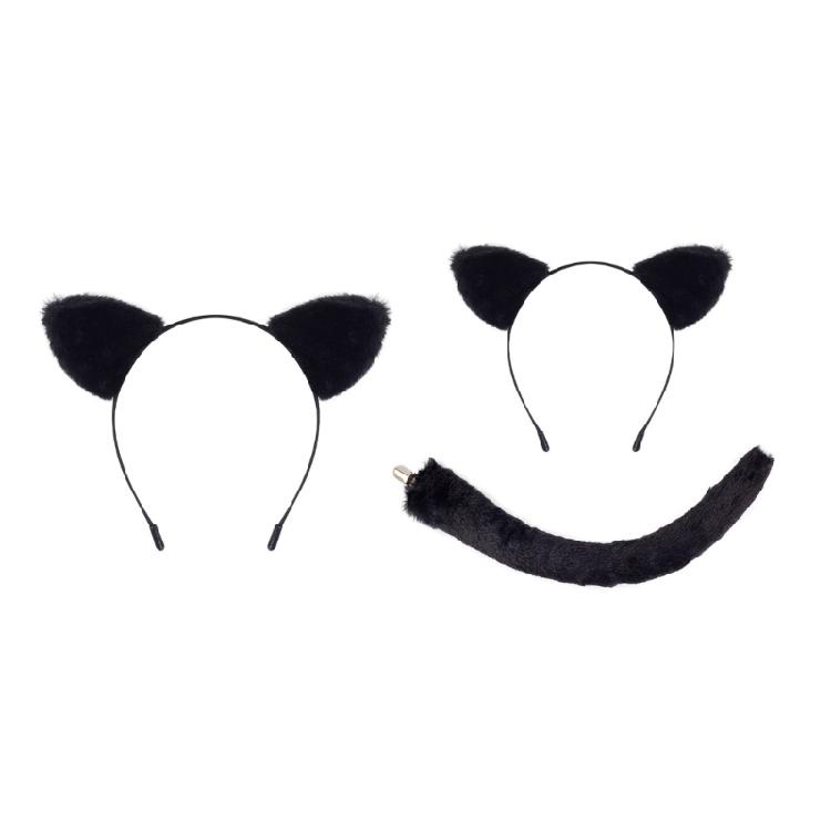 Cats Cosplay Costume Decorations Accessory Kids Cats Dress up Festival Plush Adornment Cute Cats Headband Cosplay Props