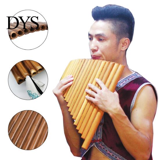 Pan Pipes Flute Correctly Tuned Left-Hand Easy To Learn 15 Chinese Traditional Musical Instrument for Smell-less