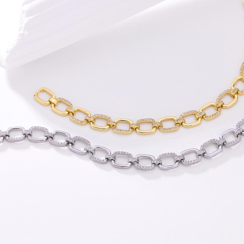 2026 European and American Style Fashion Accessories Women's Creative Bracelet Simple Zircon Heart Bracelet