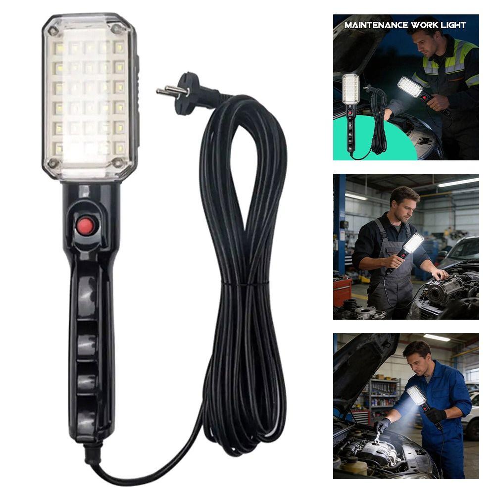 1Pcs 5M Pure Copper Wire Auto Repair Lamp 220V Maintenance Work Light  Off Road Vehicle Maintenance