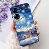 Cover For Tecno Pova 5 Case LH7n Silicone Cute Cat Fashion Flowers Luxury Painted Casing For Techno Pova 5 Phone Case Bumper