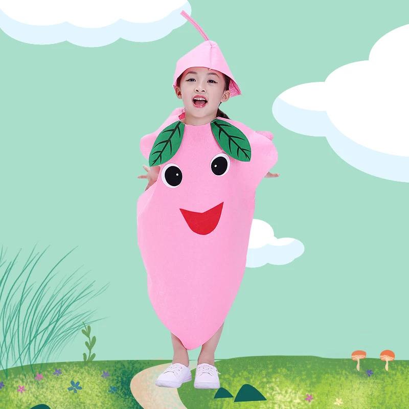 Kids Costumes Adorable Fruit & Vegetable Outfits for Boys & Girls - Strawberry Grape & Assorted Designs for Stage Performances