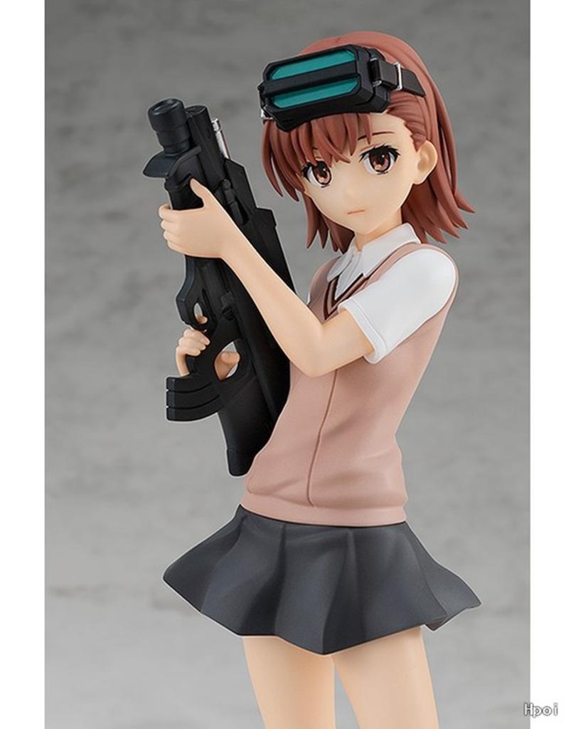 17CM Misaka Imouto Figure Anime To Aru Kagaku No Railgun T Uniform Cute Cool Get A Model Toy Gift Collection Ornaments PVC