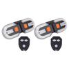 2 Pairs Bike Turn Signals USB Rechargeable LED Rear Tail Light with Remote Control 5 Modes Water Proof for Night Riding