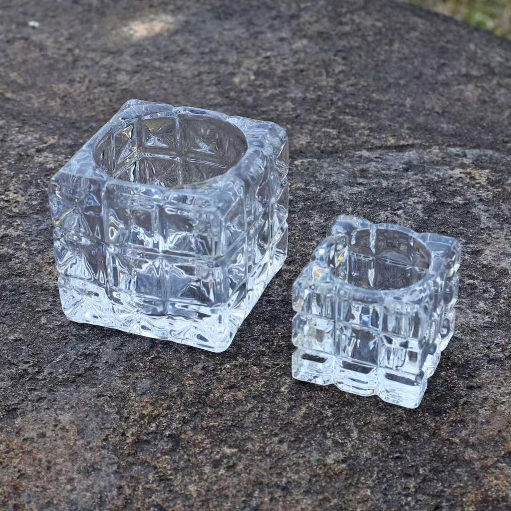 Luxury Crystal Glass Candlestick for Elegant Candlelight Dinner Atmosphere