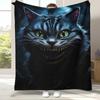 Alice im Wunderland Cartoon Cheshire Katze Flanelldecke, Ultraweiche Warme Plüschdecke für Zuhause Schlafzimmer Bett Sofa Abdeckung Kindergeschenk