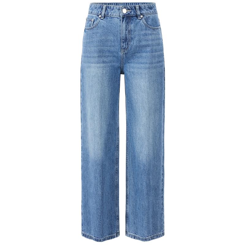 

GIOVANNI VALENTINO Women s Gradient Wash Wide-Leg Loose Jeans XL