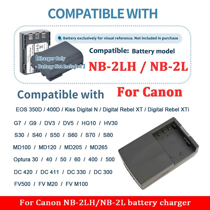 CB-2LWE CB-2LTE Battery Charger For Canon FV500,M20,M30,M10,M200,S30,S40,S45,S50,S60,S70,S80,G7,G9 Camera NB-2LH NB-2L CB2LWE