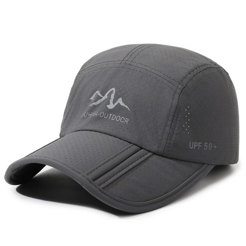 Summer Outdoor Sun Protection Quick-Drying Baseball Cap Men Breathable Sun Hat Fishing Cap