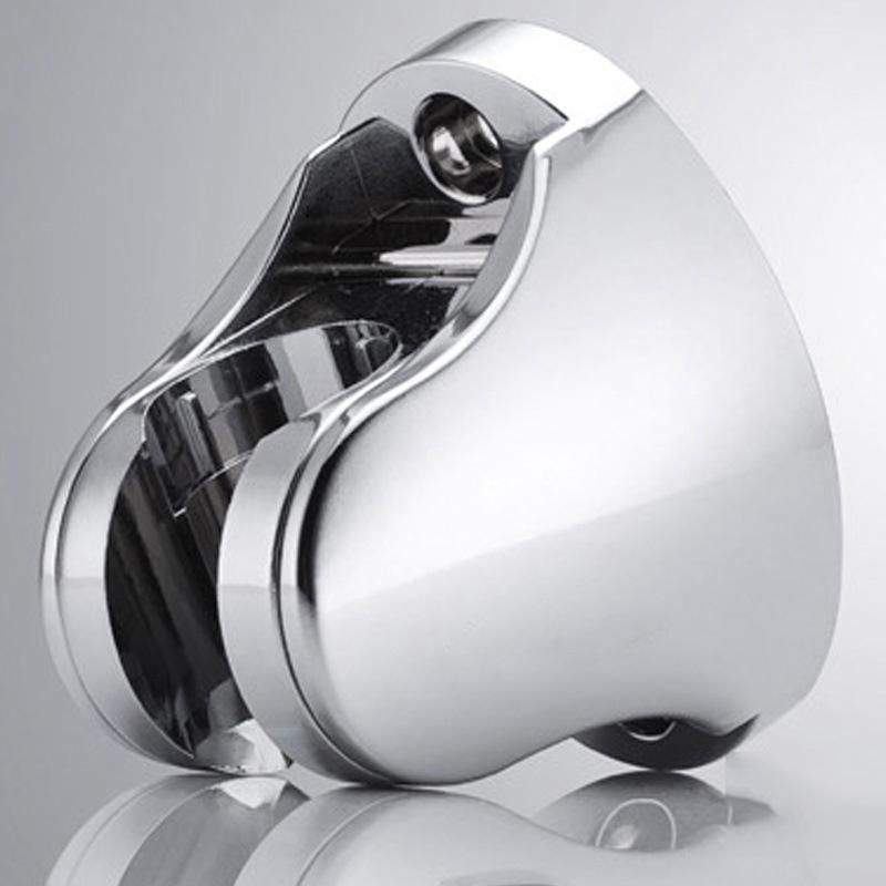 Silver Electroplated Shower Holder, Double Size Hand Wheel and Ingot Shape Shower Holder, Suitable for Sanitary Home Bathroom