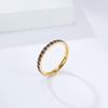 European Starry Sky Diamond Titanium Steel Women's Stackable Midi Ring - Fashionable, High-End Hand Jewelry