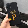 Silicone Case For Samsung Galaxy A51 Cover SM-A515F Fashion Letters Crown Soft TPU Phone Case For Samsung A31 A51 A71 Funda Capa