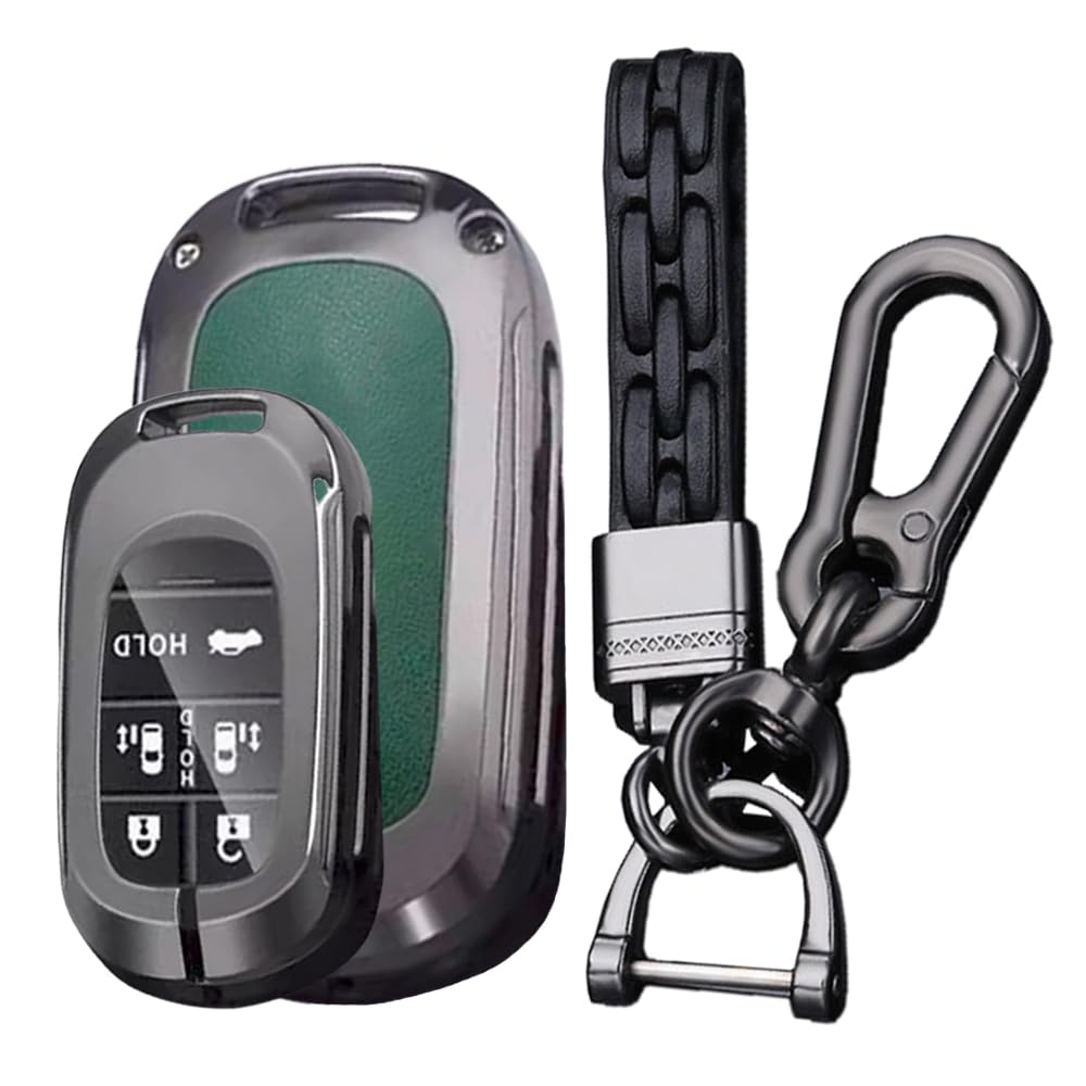 

KUNIO Honda 5-кнопочный двухсторонний сдвижной чехол для ключа Чехол для ключа Чехол для ключа Ключ зелёный