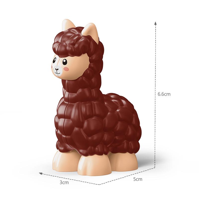 Large Animal Building Blocks for Children's Educational Play - Dolphin Set with Loose Parts