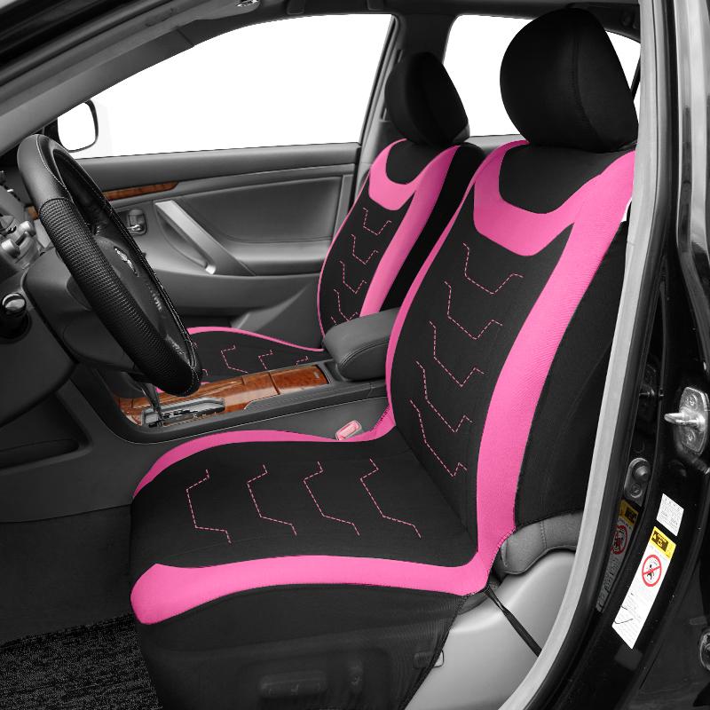 Universal Size Concave Embroidery Car Seat Covers Fit For Most Car SUV Truck Car Accessories Interior With Airbag Compatible